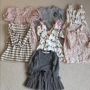 Set of 7 girls dresses
